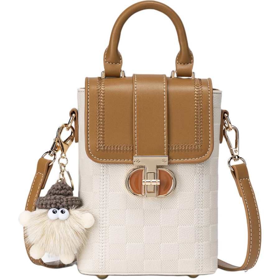 PAYOT PAYOT Handbags Brown White Charm Included