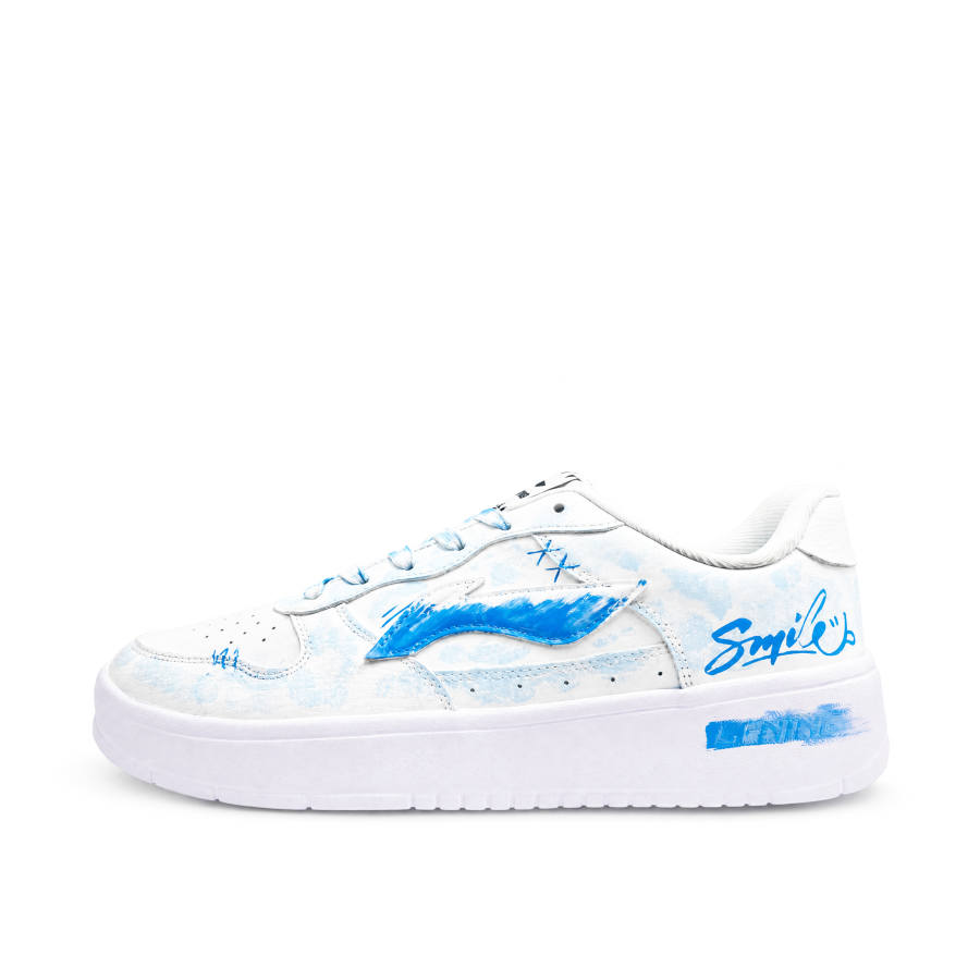 Li-Ning Li Ning Floating Boat Skateboard Shoes Unisex Low Top Blue/White