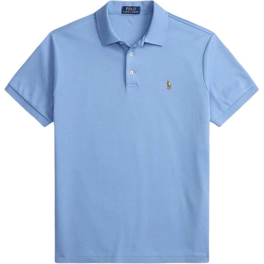 Polo Ralph Lauren Polo Shirts Men's Sky Blue Polo Collar Moderate Straight Fit