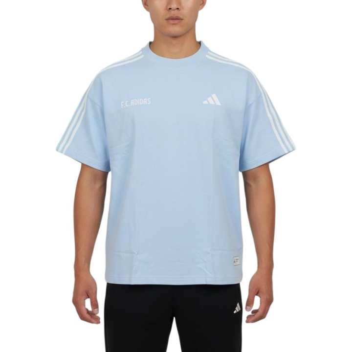 Adidas Adidas T Shirts Men's Light Blue Crew Neck Moderate