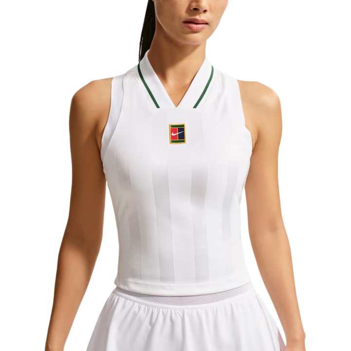 Nike Nike Dri Fit Tank Tops Women's White V Neck Moderate Other
