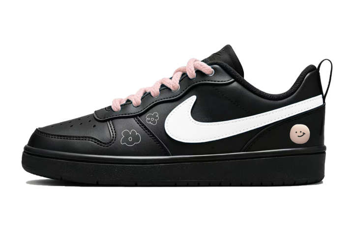 Nike Nike Court Borough 2 Skateboard Shoes Unisex Low Top Pink, White