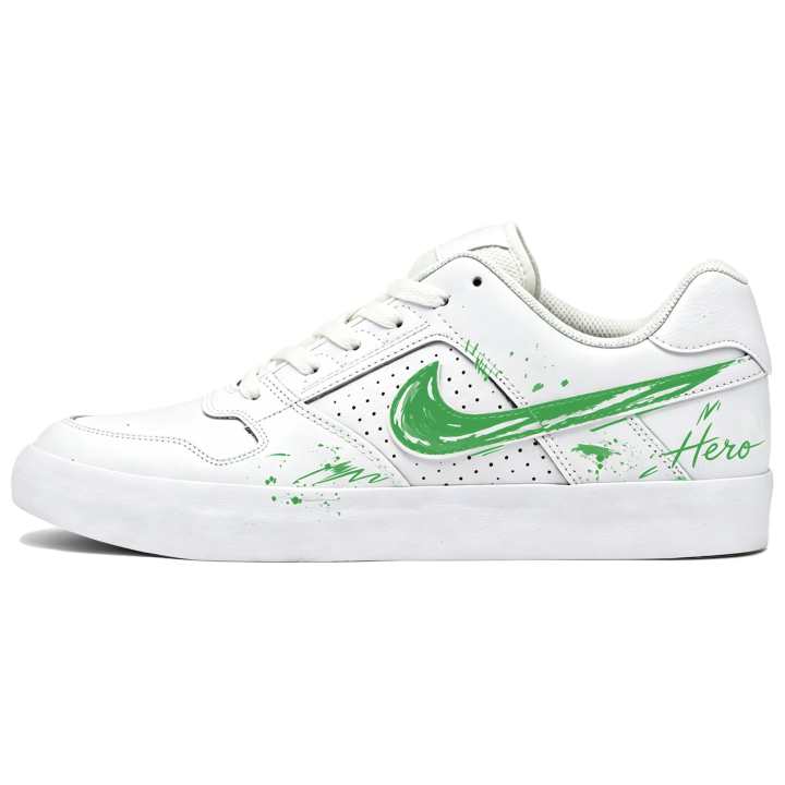 Nike Nike SB Delta Skateboard Shoes Unisex Low Top White/Green