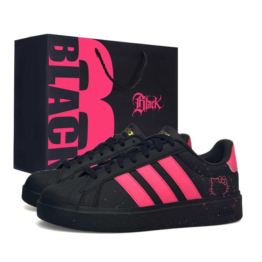 Adidas Adidas Street Talk Skateboard Shoes Women's Low Top Black Pink Multicolor