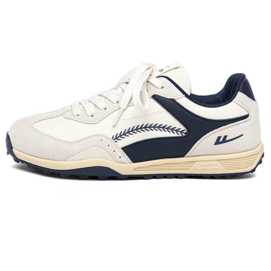 WARRIOR Skateboard Shoes Men's Low Top Beige Gray Dark Blue