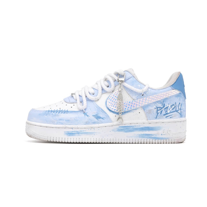 Nike Nike Air Force 1 Skateboard Shoes Unisex Low Top White/Gray
