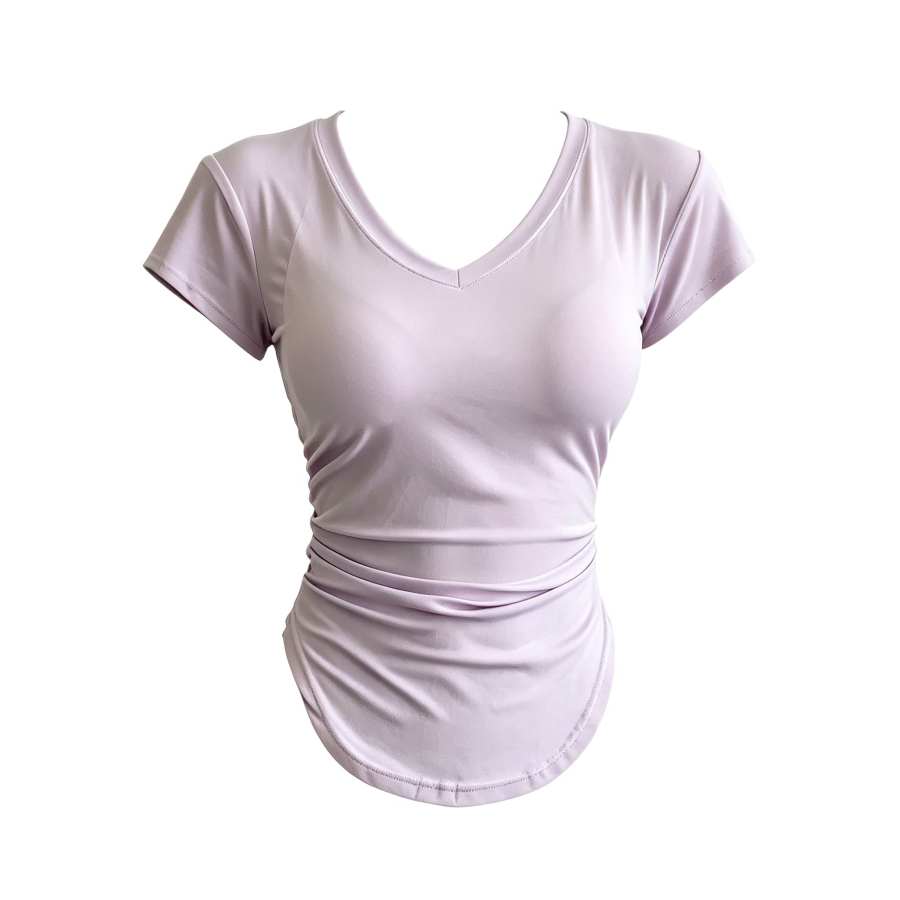 Sugarfunk Fitness Clothing Women's V Neck Thin Nipped In Waist