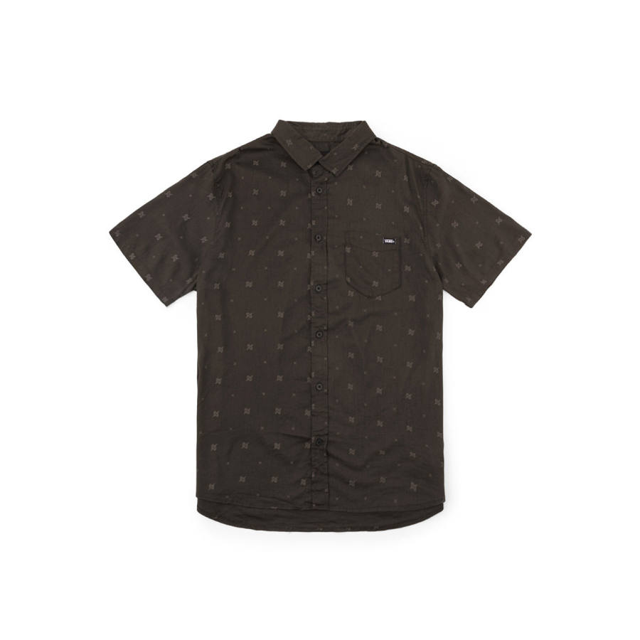 Vans Vans Shirts Unisex Black Lapel Moderate