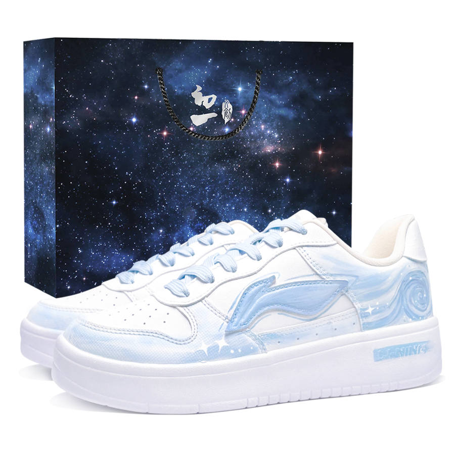 Li-Ning Li Ning Floating Boat Skateboard Shoes Women's Low Top White/Blue