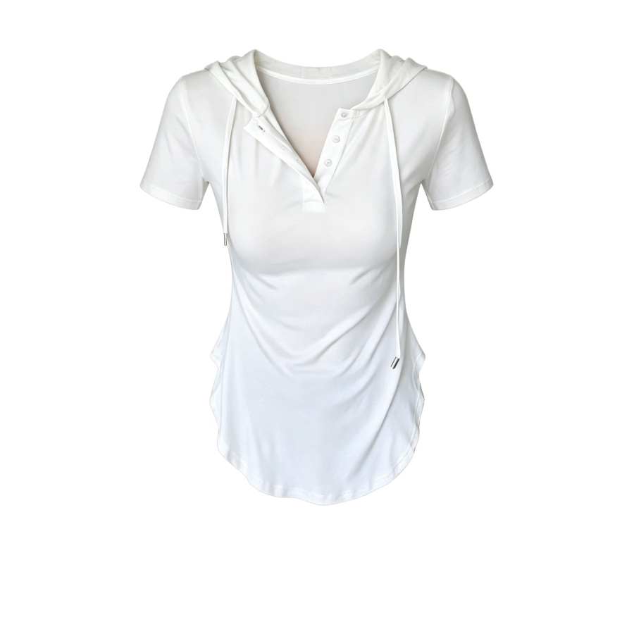 Sugarfunk Fitness Clothing Women's Half Open Collar Thin Nipped In Waist
