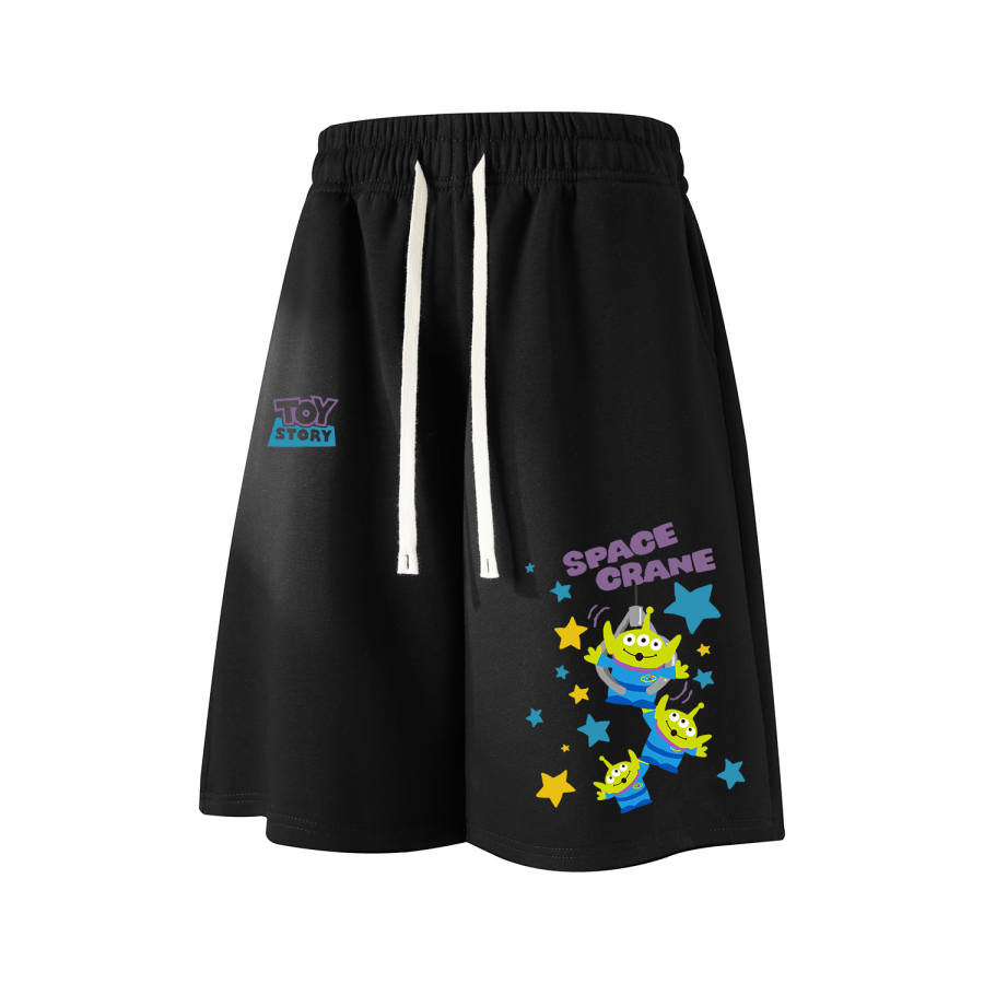 Disney Casual Shorts Unisex Thin Straight Fit Pants