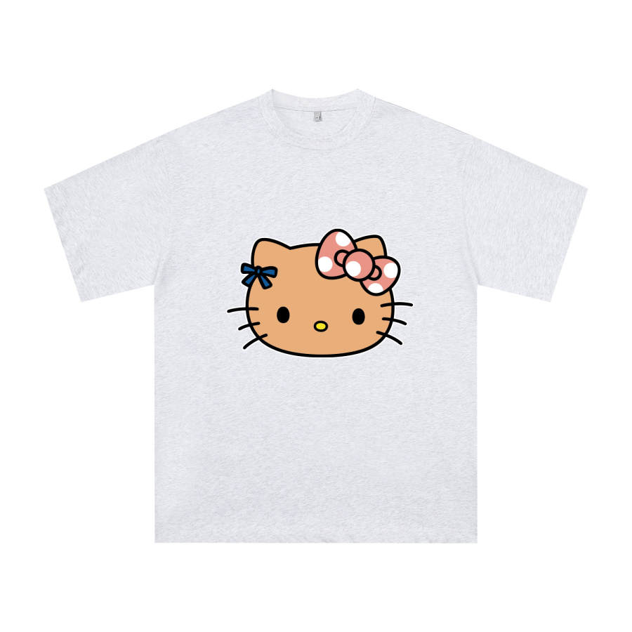 Sanrio Hello Kitty T Shirts Women's Crew Neck Moderate Straight Fit
