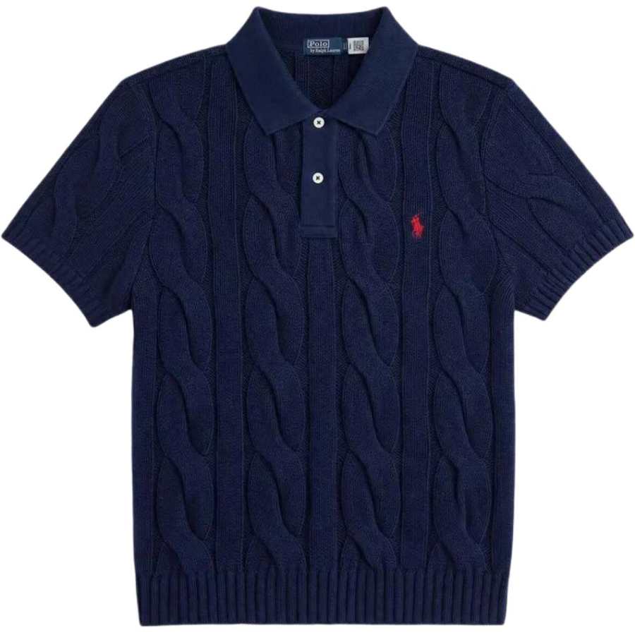 Polo Ralph Lauren Knitwear Women's Marine Blue Polo Collar Moderate Other