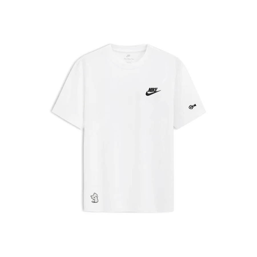 Nike Nike Sportswear T Shirts Unisex White Crew Neck Thin Straight Fit