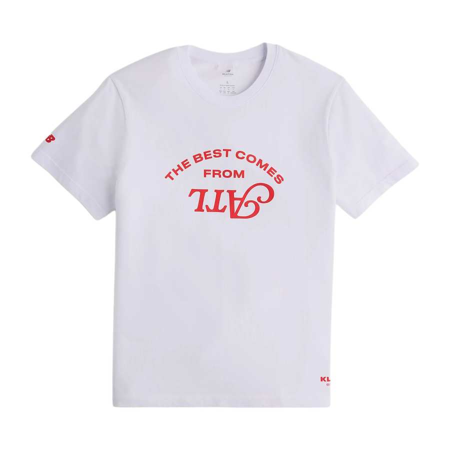 New Balance New Balance T Shirts Men's White Crew Neck Moderate