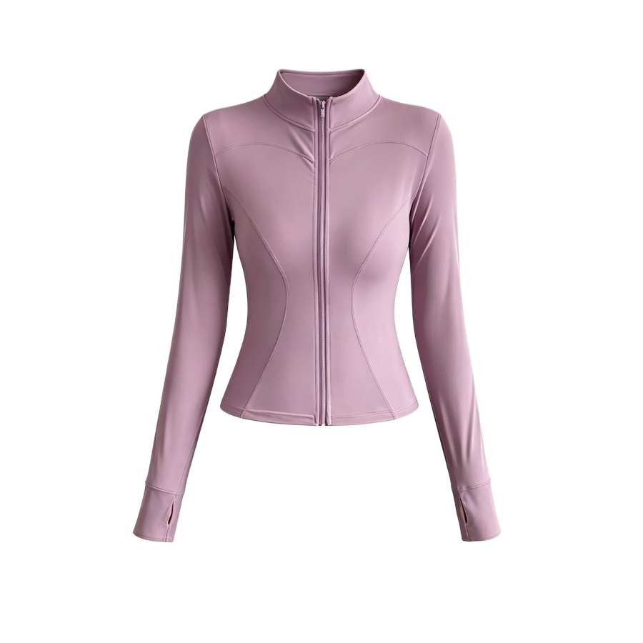Sugarfunk Yoga Jackets Women's Stand Collar Thin Nipped In Waist