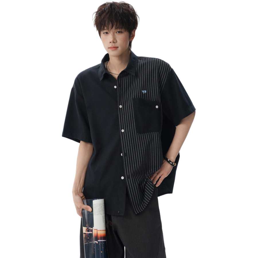 WARRIOR WARRIOR Shirts Unisex Lapel Thin Straight Fit