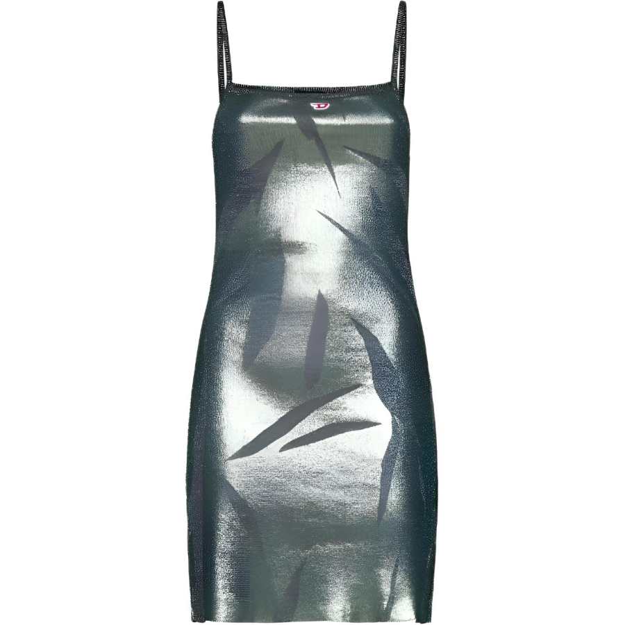 DIESEL DIESEL Metallic Effect Sleeveless Mini Dress