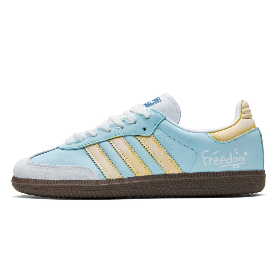Adidas Adidas Samba OG German Army Trainers Unisex Low Top Yellow/Blue