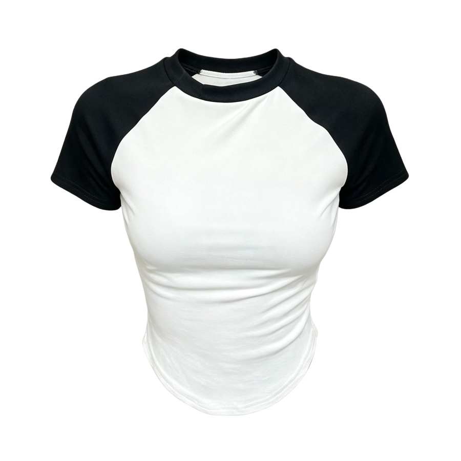 Sugarfunk Fitness Clothing Women's Crew Neck Thin Nipped In Waist
