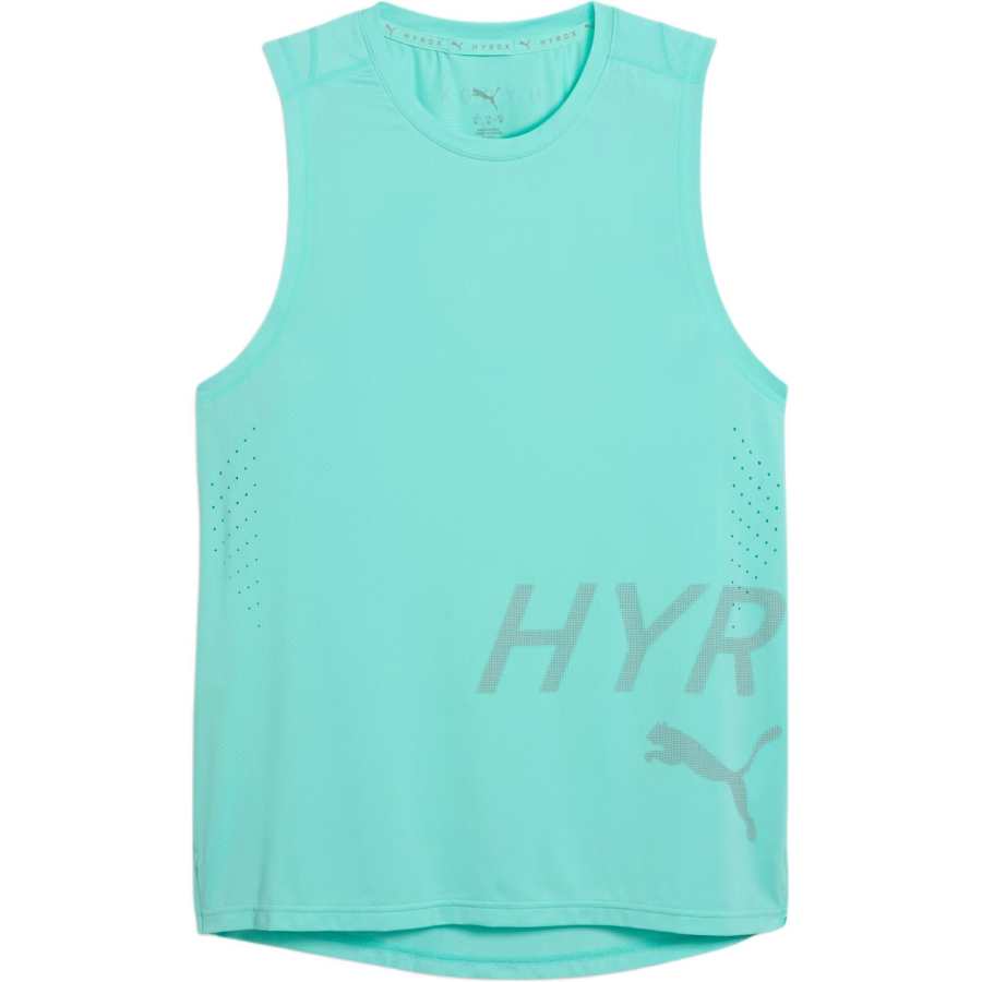 PUMA Quick Dry Tank Tops Men's Rich Mint Green Crew Neck Moderate