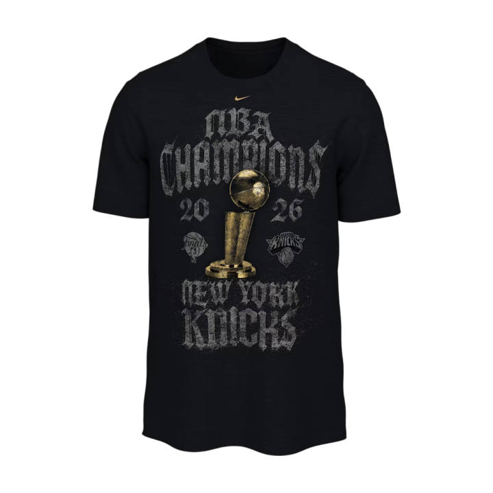Nike Nike New York Knicks T Shirts Men's Black Crew Neck Moderate