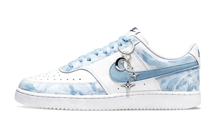 Nike Nike Court Vision 1 Skateboard Shoes Unisex Low Top White/Blue