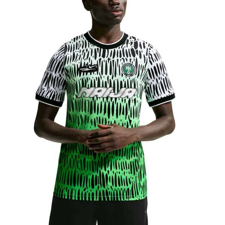 Nike Nike Nigeria National Team Soccer Jerseys Men's Green Crew Neck Moderate