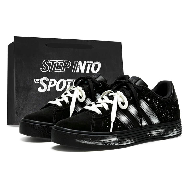 Adidas Adidas Daily 4.0 Skateboard Shoes Unisex Low Top Black, Silver