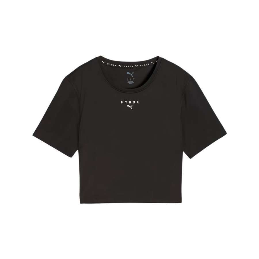 PUMA Quick Dry T Shirts Women's Black Crew Neck Moderate