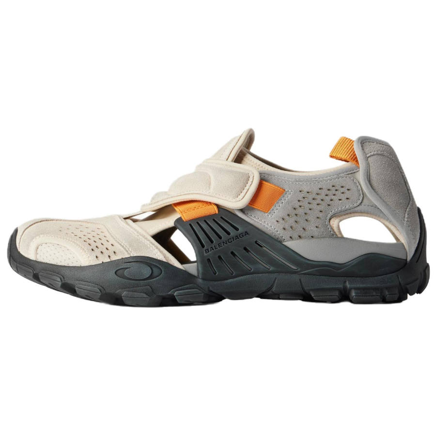 Balenciaga Hike Casual Shoes Men's Low Top Gray & Beige & Orange & Black