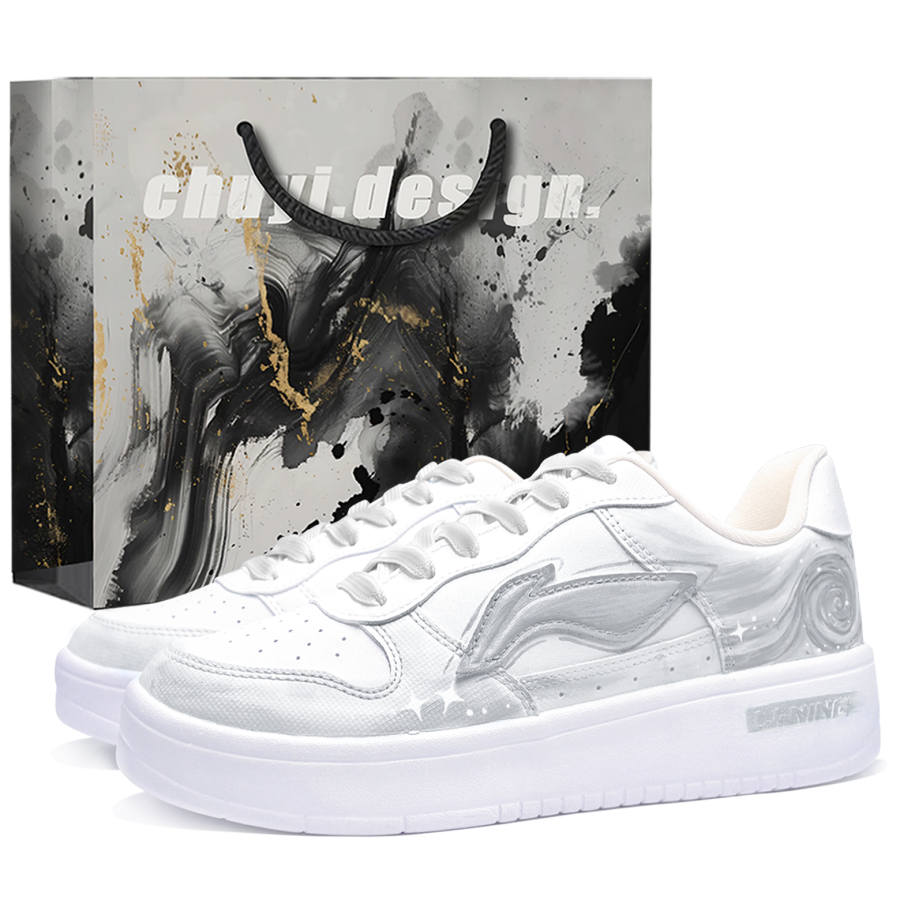 Li-Ning Li Ning Floating Boat Skateboard Shoes Women's Low Top White/Gray