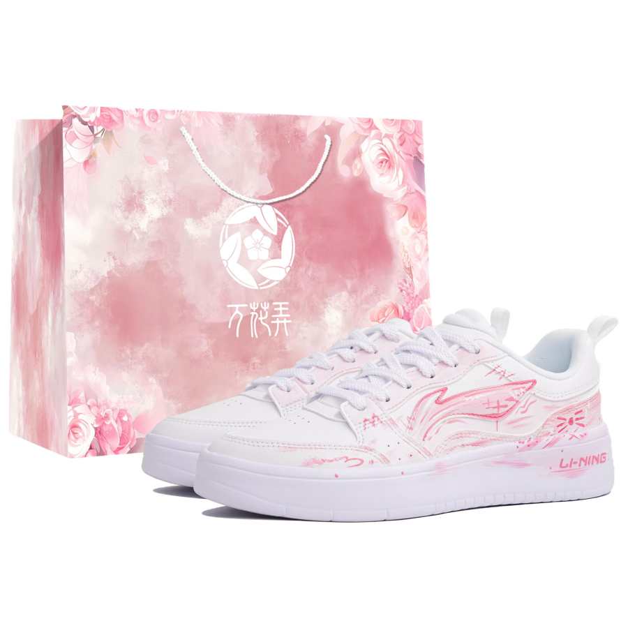 Li-Ning Li Ning Sycee Skateboard Shoes Women's Low Top White/Pink