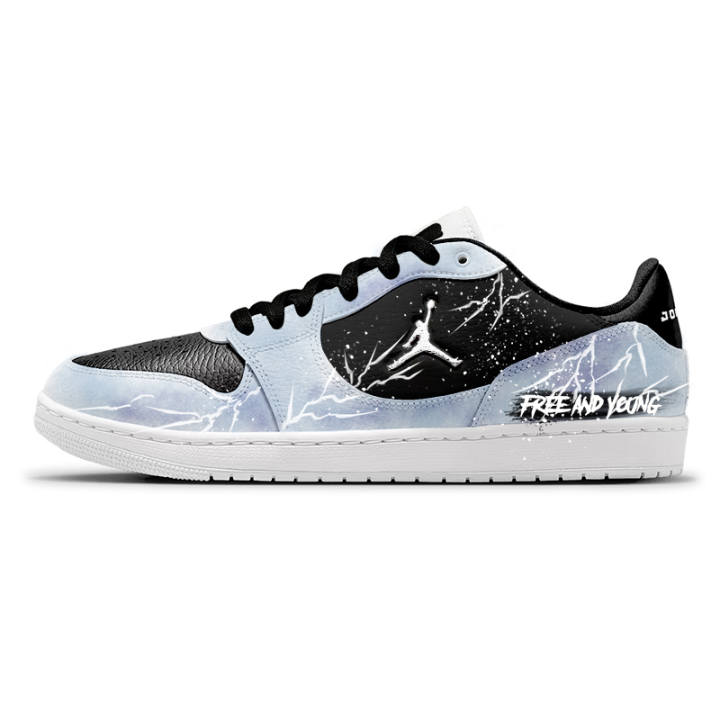 Jordan Jordan COURT CONNECT Skateboard Shoes Men's Low Top White/Blue