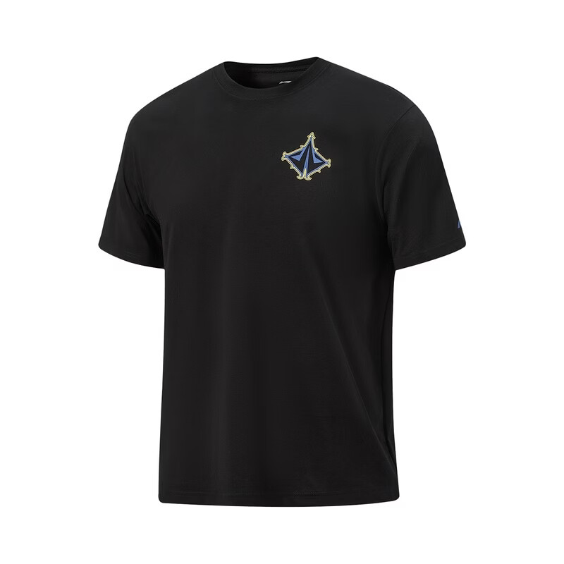 Li-Ning Li Ning Jimmy Butler T Shirts Men's Black Crew Neck Moderate Straight Fit
