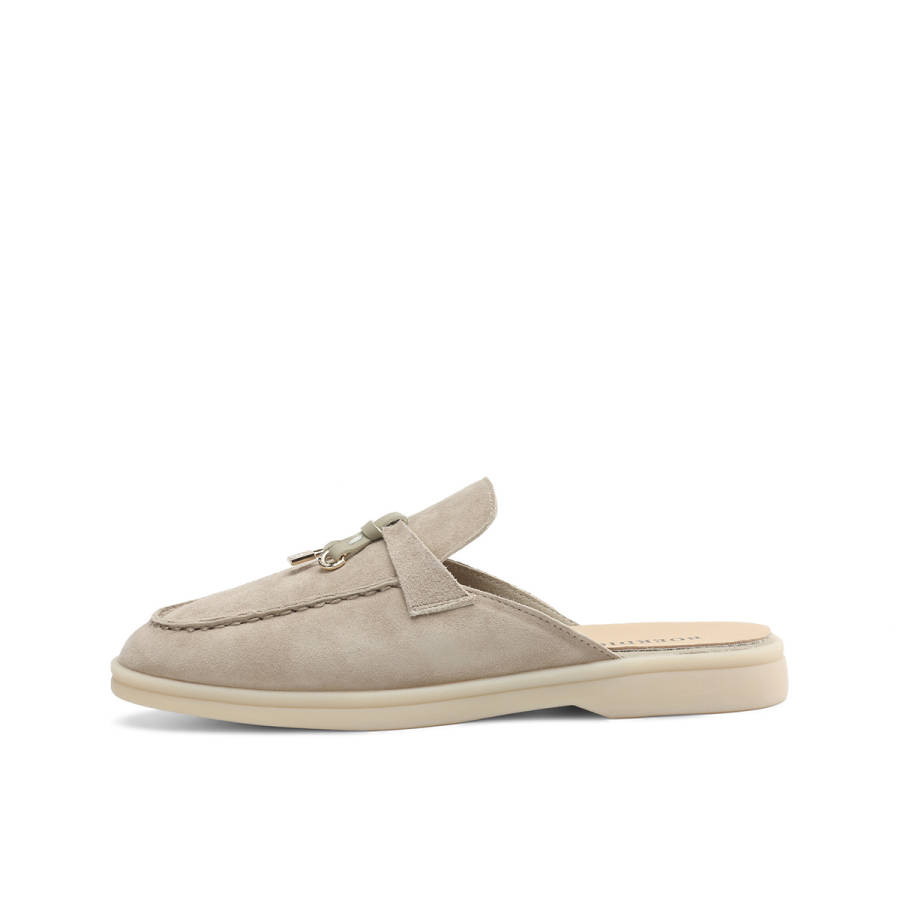 BOERDIQI Rubber Sole Closed Toe Slippers Women's Lazy Person Slip on Quick Outfit