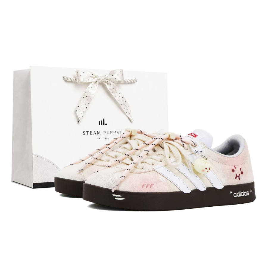 Adidas Adidas VL COURT 2.0 Low top Skateboard Shoes Unisex Milk White