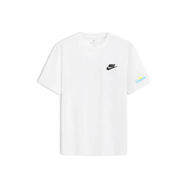 Nike Nike Sportswear T Shirts Unisex White Crew Neck Thin Straight Fit