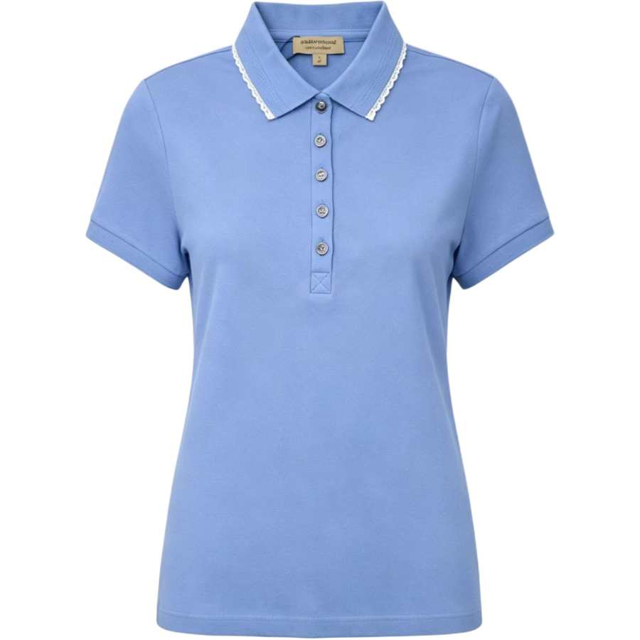 Burberry Polo Shirts Women's Pink/Blue Polo Collar Moderate Other