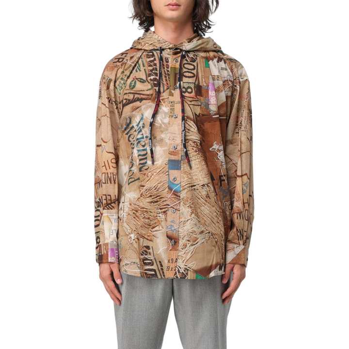 Adidas Adidas Shirts Men's Brown Hooded Non Detachable Moderate
