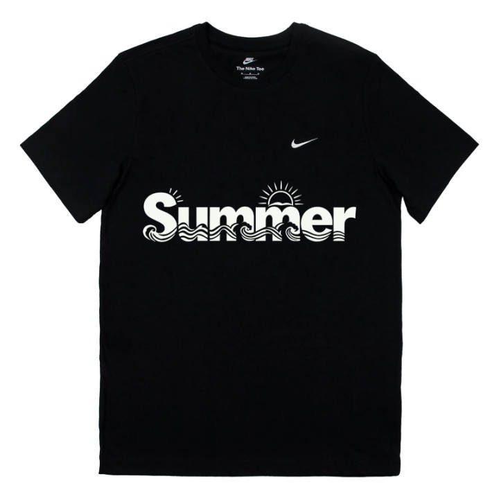 Nike Nike Sportswear T Shirts Unisex Black Crew Neck Moderate