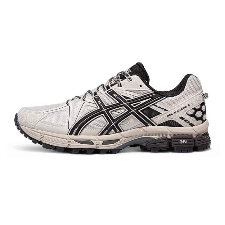 ASICS Gel Kahana 8 Running Shoes Unisex Low Top Ecru/Black