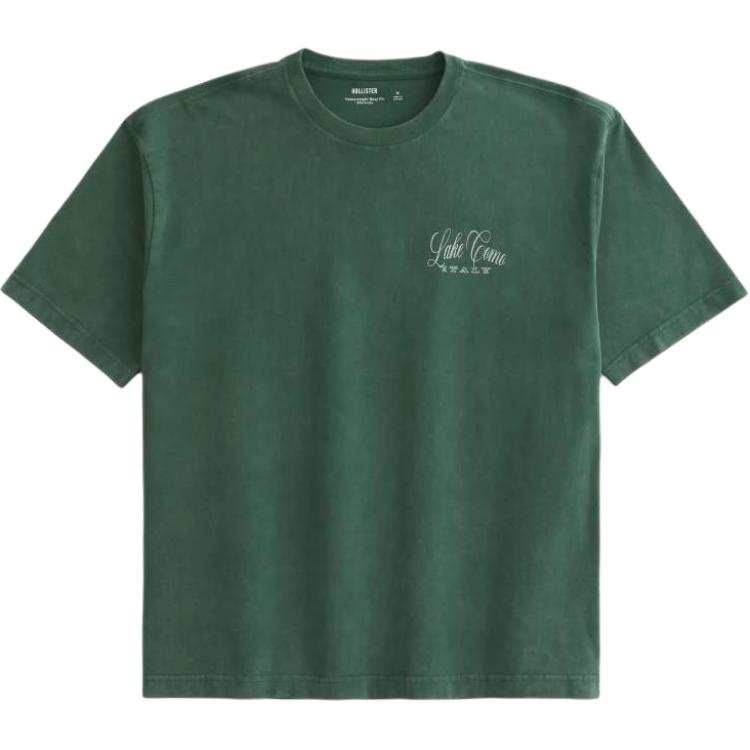 Hollister/ T Shirts Men's Dark Green Crew Neck