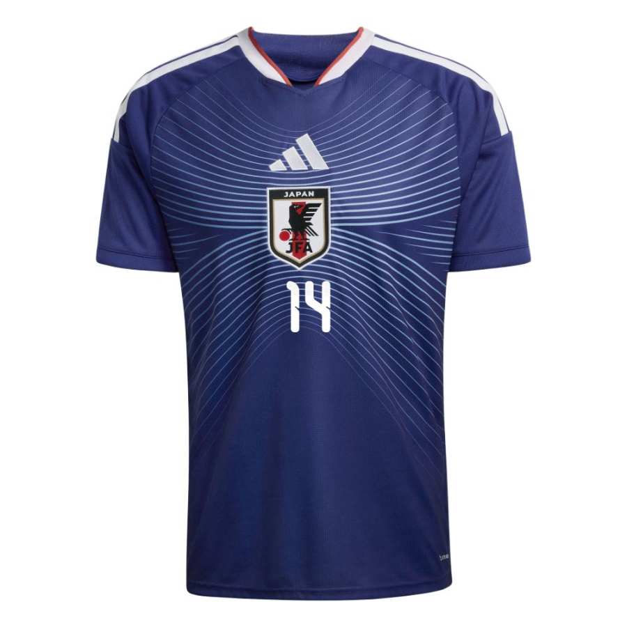 Adidas Adidas Japan National Team Soccer Jerseys Unisex Blue/Smoke Blue V Neck Moderate