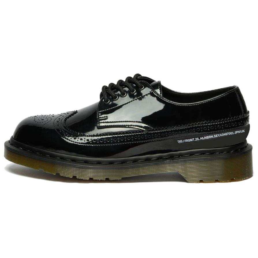 Dr.Martens Casual Leather Shoes Unisex Low Top Black