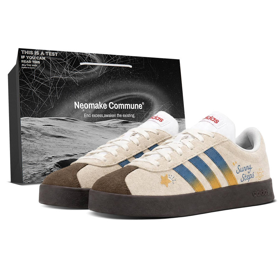 Adidas Adidas VL COURT 2.0 Skateboard Shoes Unisex Low Top Brown