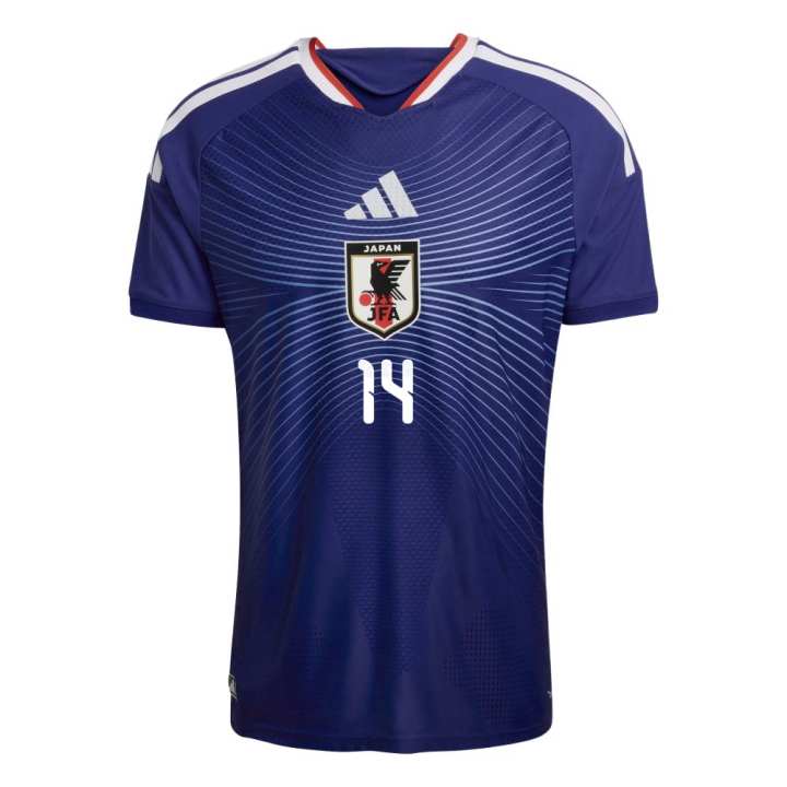 Adidas Adidas Japan National Team Soccer Jerseys Unisex Blue/Smoke Blue V Neck Moderate