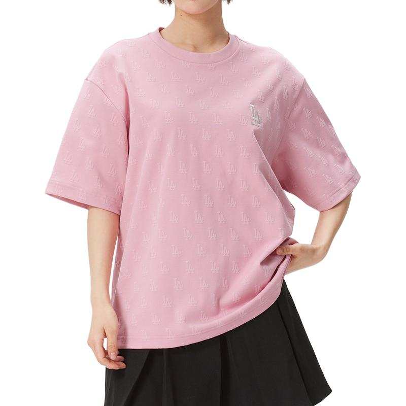 MLB MLB T Shirts Unisex Light Coral Crew Neck Moderate