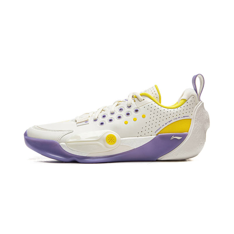 Li-Ning Li Ning Wade All City 13 Basketball Shoes Men's Low Top White Purple Yellow