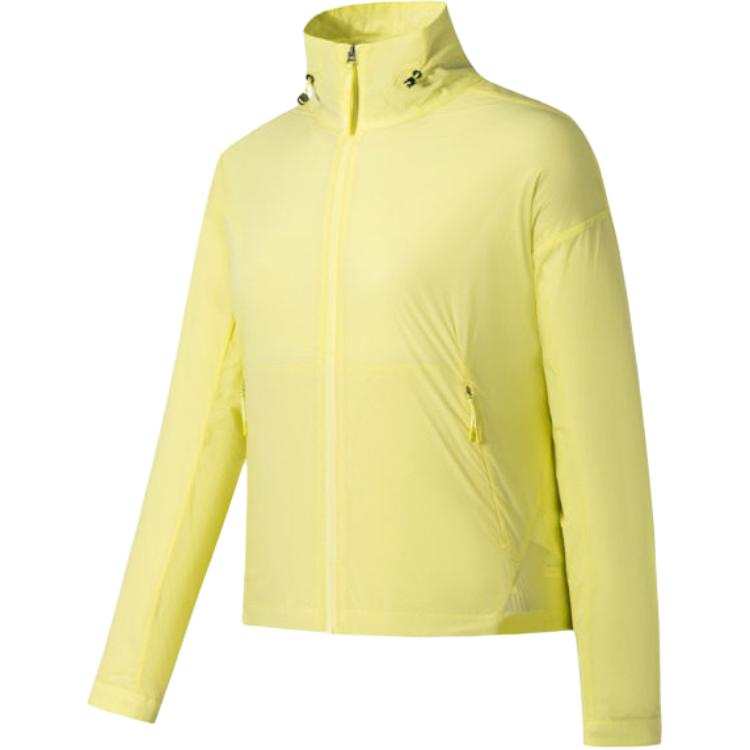ANTA Jackets Women's Light Green Stand Collar Moderate Straight Fit